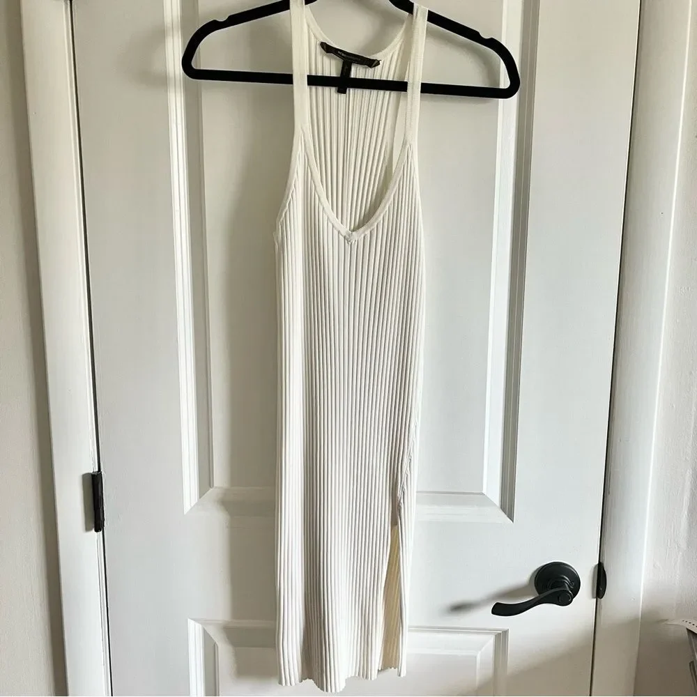 BCBG Maxazria White Sleeveless Dress